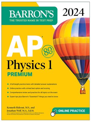 cover image of AP Physics 1 Premium, 2024